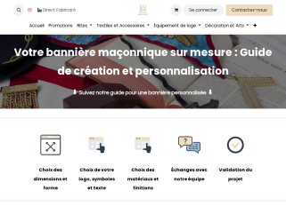 Votre bannière maçonnique sur mesure : Guide de création et personnalisation