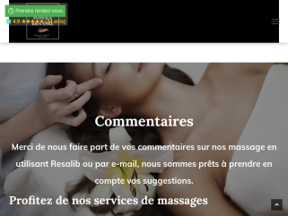 Commentaires
Merci de nous faire part de vos commentaires sur nos massage en utilisant Resalib ou par e-mail, nous sommes prêts à prendre en compte vos suggestions.