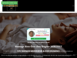 Massage Bien-Être chez Brigitte REBUFFET
UN ESPACE MODERNE & COCOONING
1 salon de massage - 2 TABLES - 1 TABLE POUR Le Massage Thérapeutique, 
Massage bien-être relaxation, massage bien-être, 