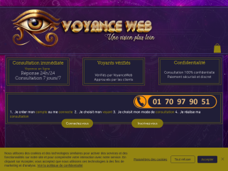 Voyance Web. Notre plateforme de voyance web vous permet une mise en relation direct par voyance Tchat, voyance Email, voyance par Téléphone, voyance Audiotel sans CB.
